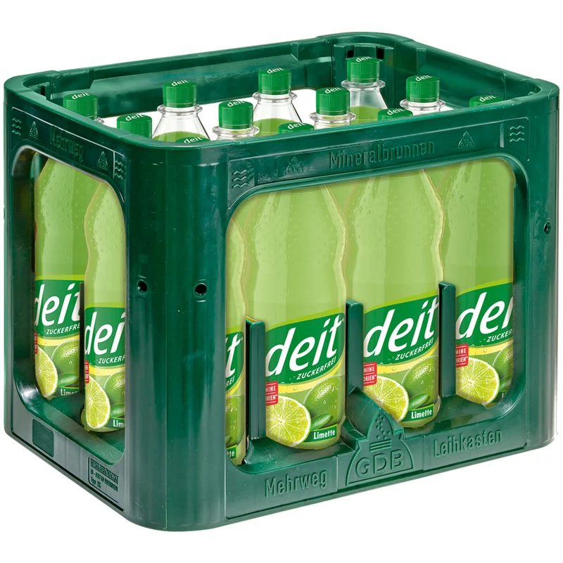 Deit Limonade Limette PET 12x 1 Liter (MEHRWEG)