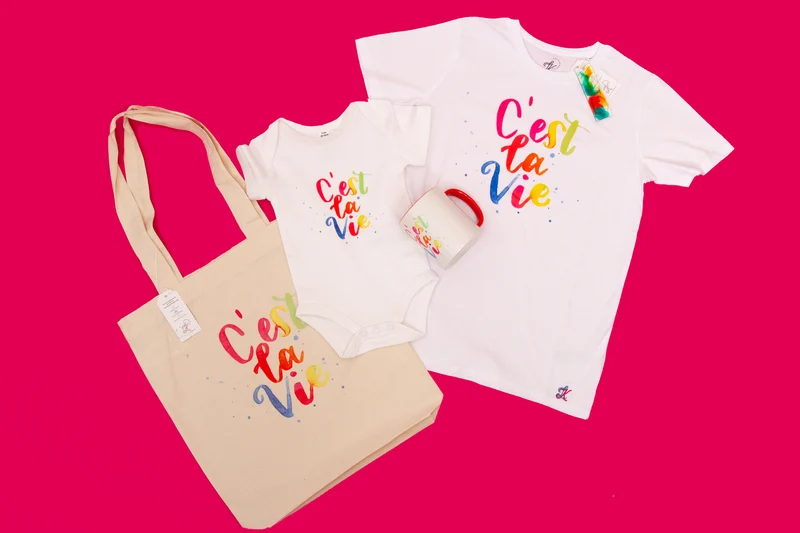 Baby Body Kurzarm C'est la vie