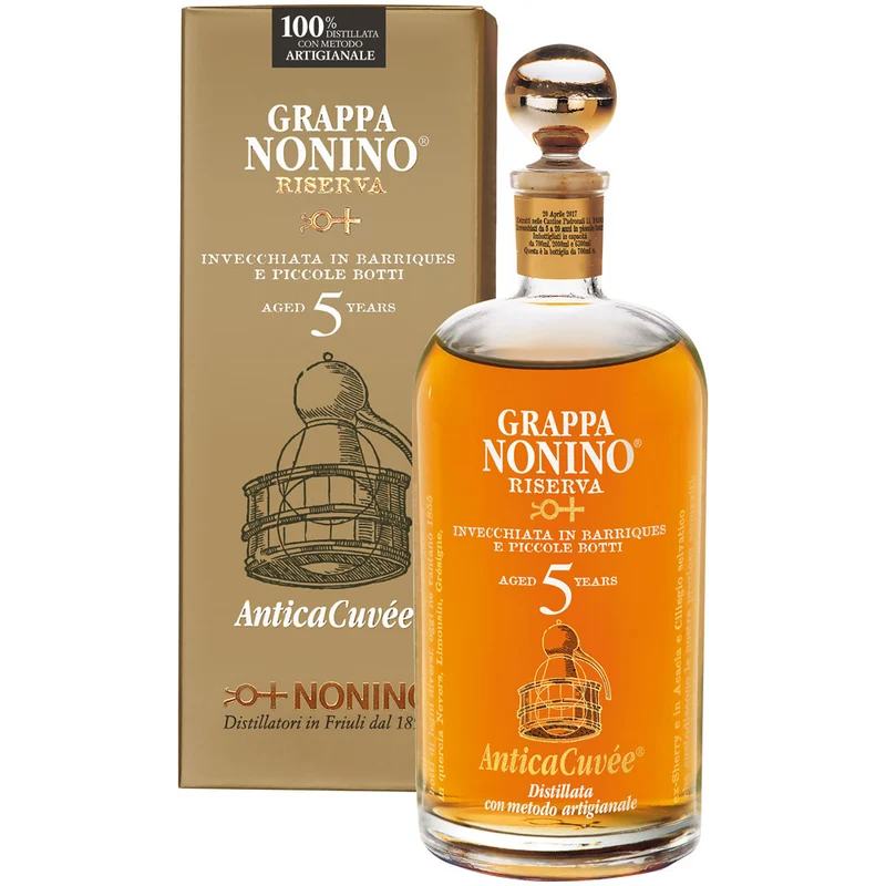 Grappa Nonino Riserva AnticaCuvée 5 Jahre 43% 0,7 Liter