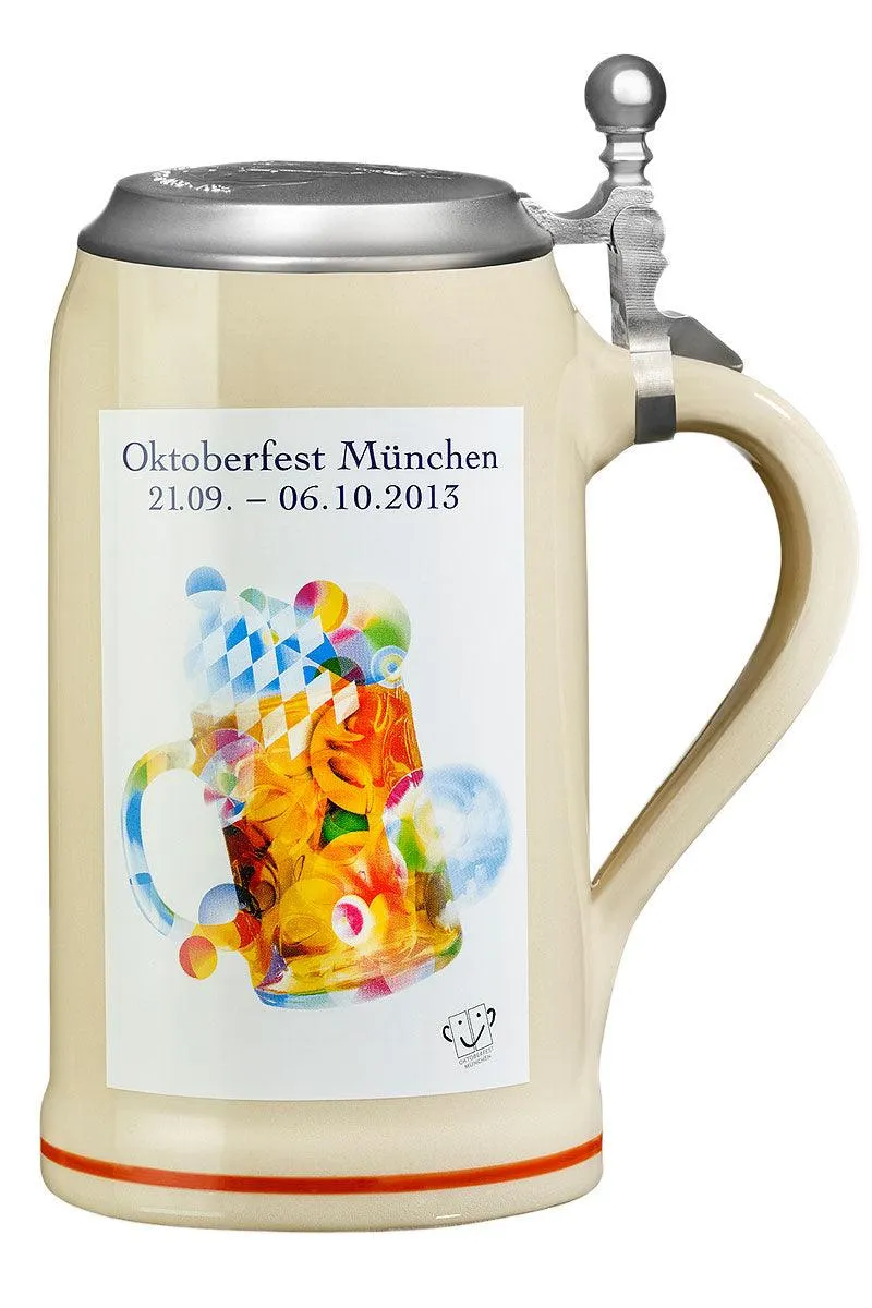 Offizieller Oktoberfestkrug 2013 mit Deckel