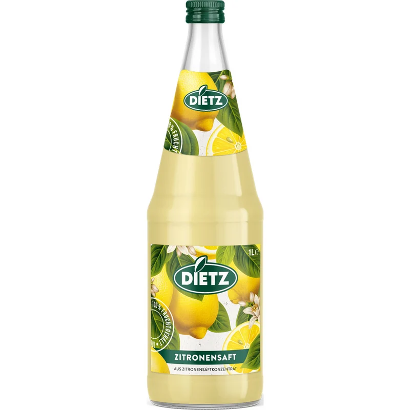 Dietz Zitronensaft 6x 1 Liter (MEHRWEG)