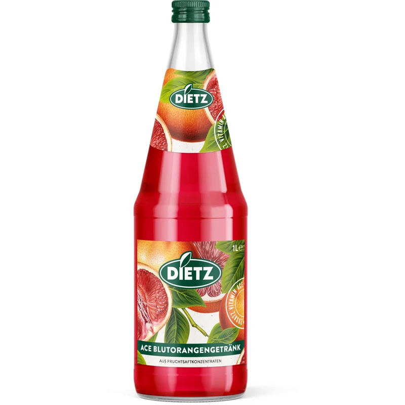 Dietz ACE Blutorangengetränk 6x 1 Liter (MEHRWEG)