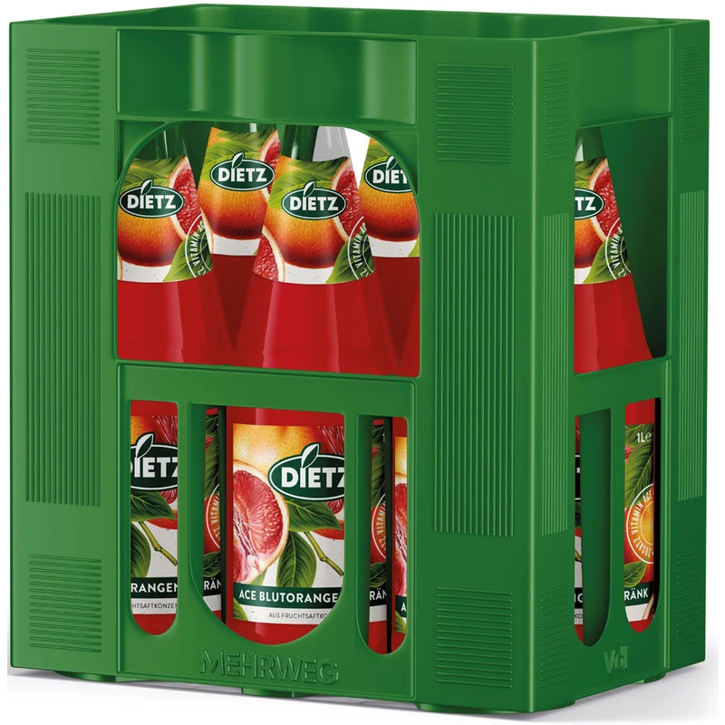 Dietz ACE Blutorangengetränk 6x 1 Liter (MEHRWEG)