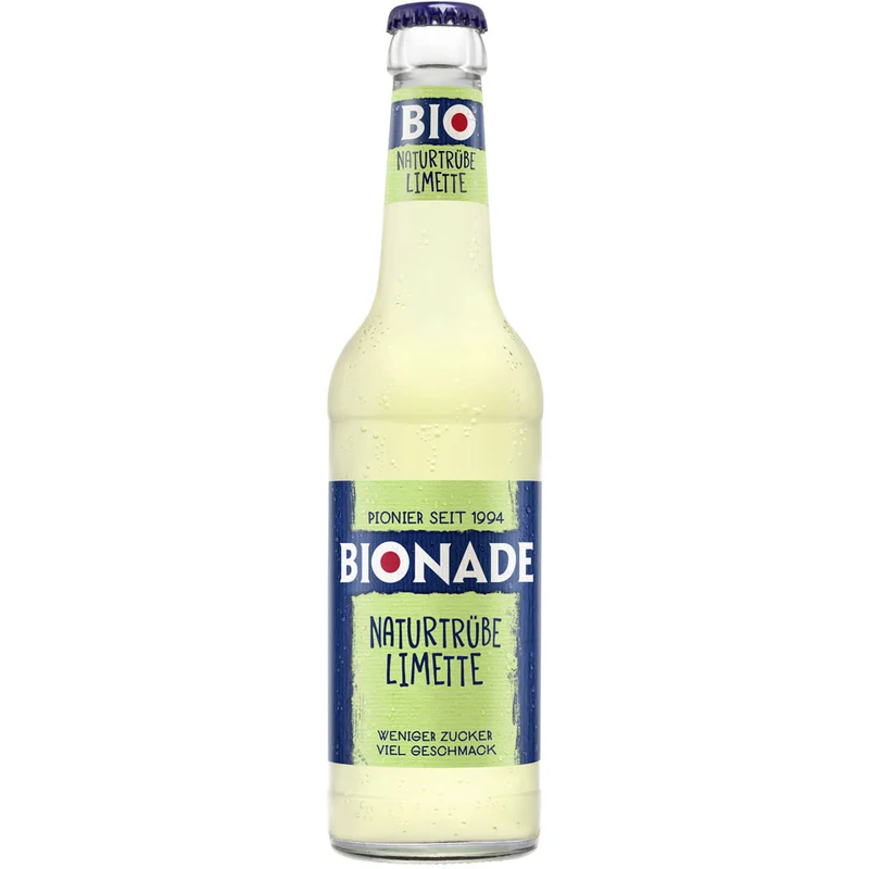Bionade Naturtrübe Limette BIO 12x 0,33 Liter (MEHRWEG)
