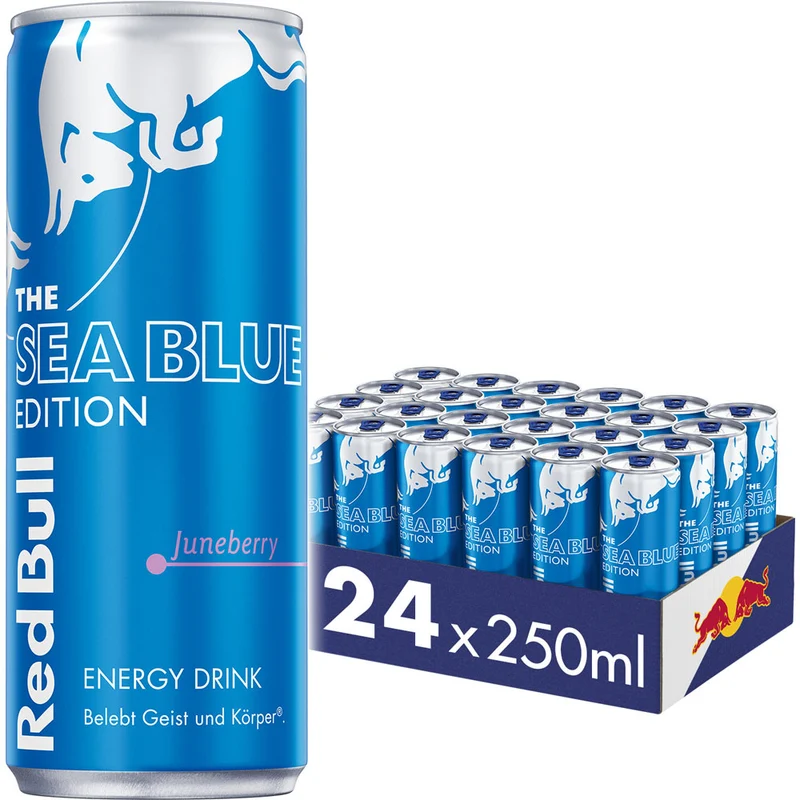 Red Bull Energy Drink Sea Blue Edition Juneberry 24x 0,25 Liter (EINWEG)