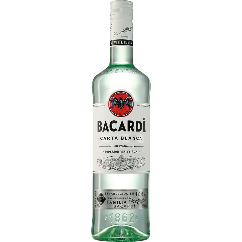 Bacardí Carta Blanca Superior White Rum 37,5% 0,7 Liter