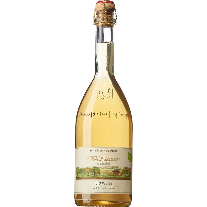 Jörg Geiger BIO-Weiss Prisecco alkoholfrei 0,75 Liter