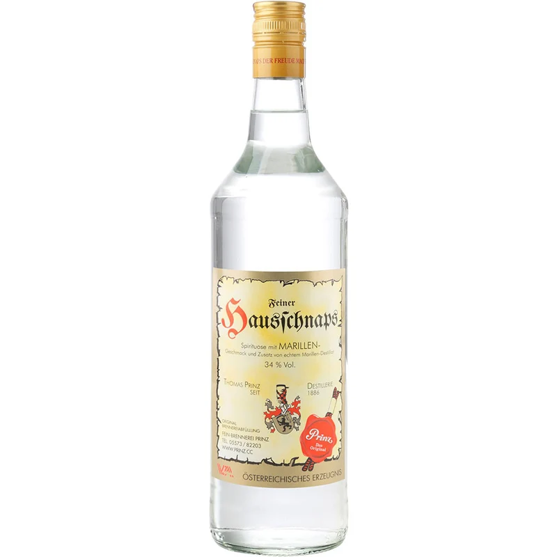 Prinz Hausschnaps Marille 34% 1 Liter
