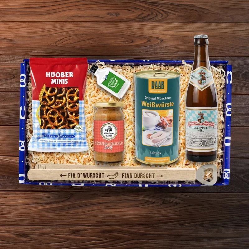 Geschenkbox "Weißwurscht-Frühstück"