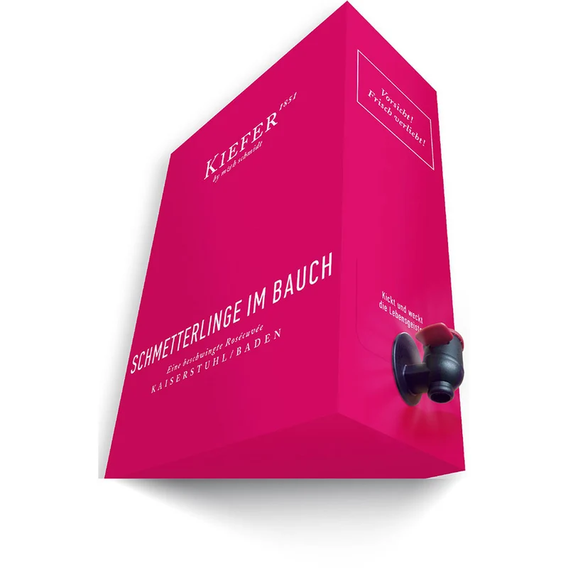 Kiefer Schmetterlinge im Bauch Rosécuvée feinherb BiB 3 Liter
