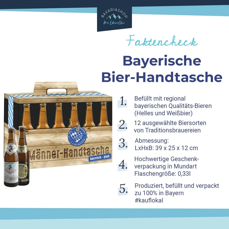 Bier-Geschenk "Männer-Handtasche"