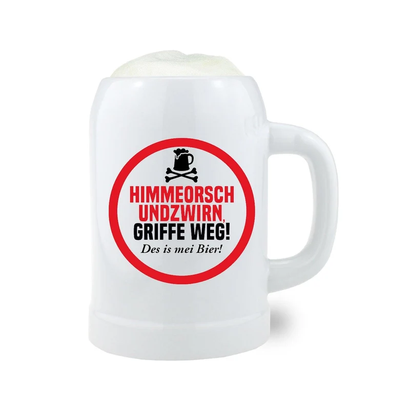 Bierkrug "Himmeorschundzwirn.."