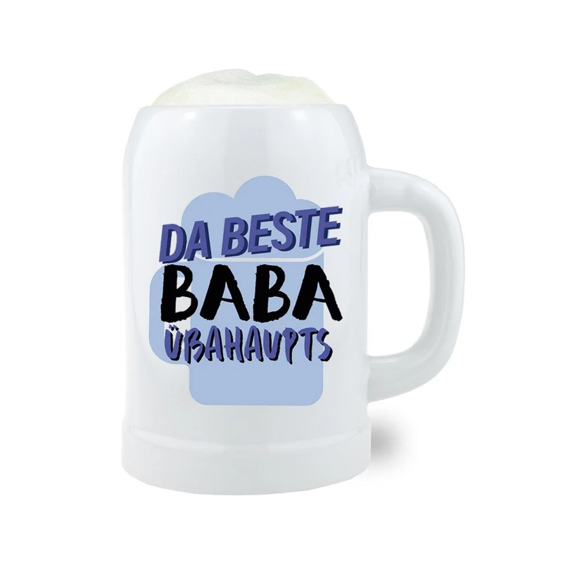 Bierkrug "Da beste Baba übahaupts"