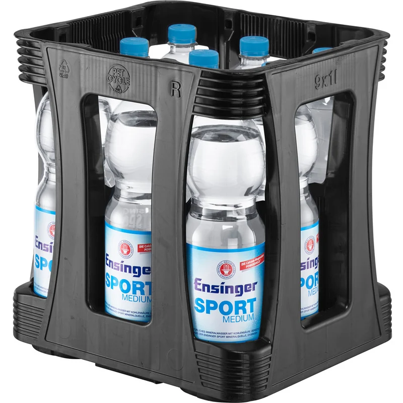Ensinger Sport Medium PET 9x 1 Liter (EINWEG)