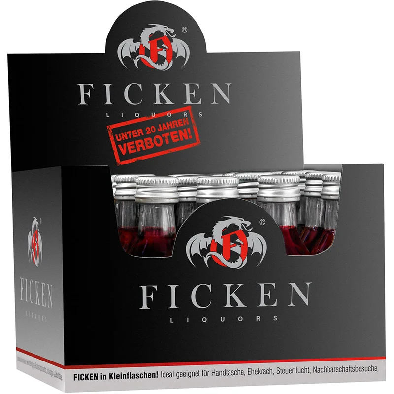 Ficken Jostabeerenlikör 15% 20x 0,02l