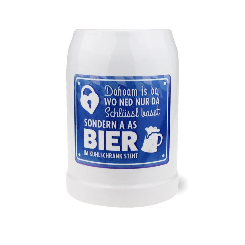 Bierkrug "Dahoam"