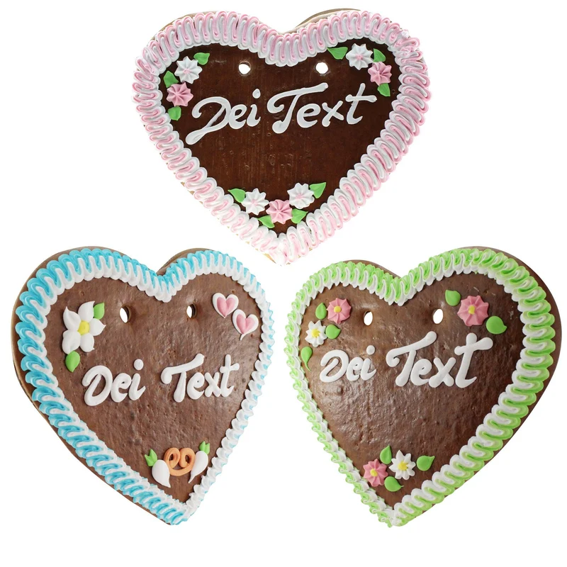 Lebkuchenherz mit Wunschtext