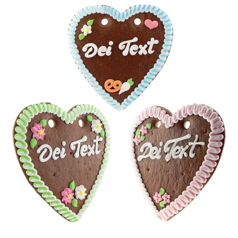 Lebkuchenherz mit Wunschtext