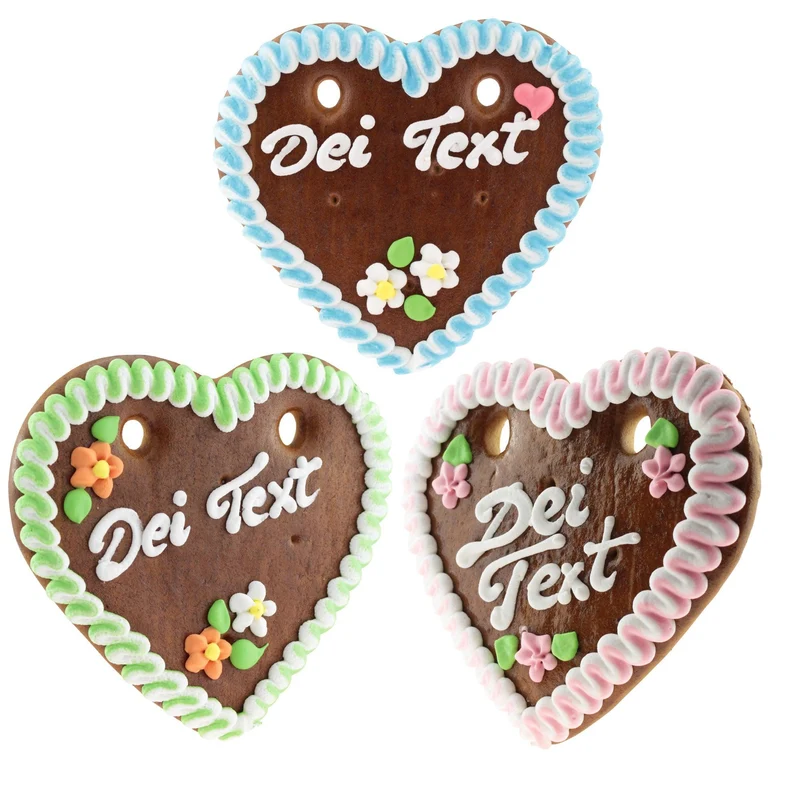 Lebkuchenherz mit Wunschtext