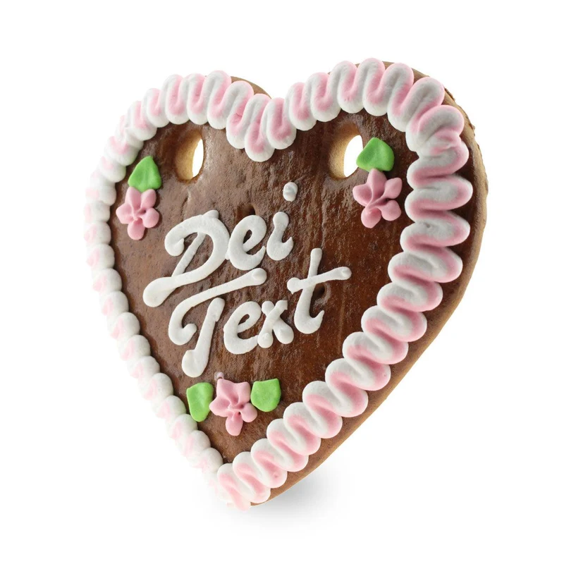 Lebkuchenherz mit Wunschtext