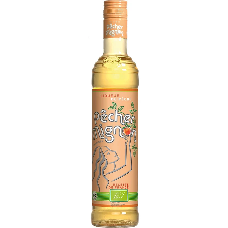 Pecher Mignon Pfirsichlikör 15% 0,5 Liter