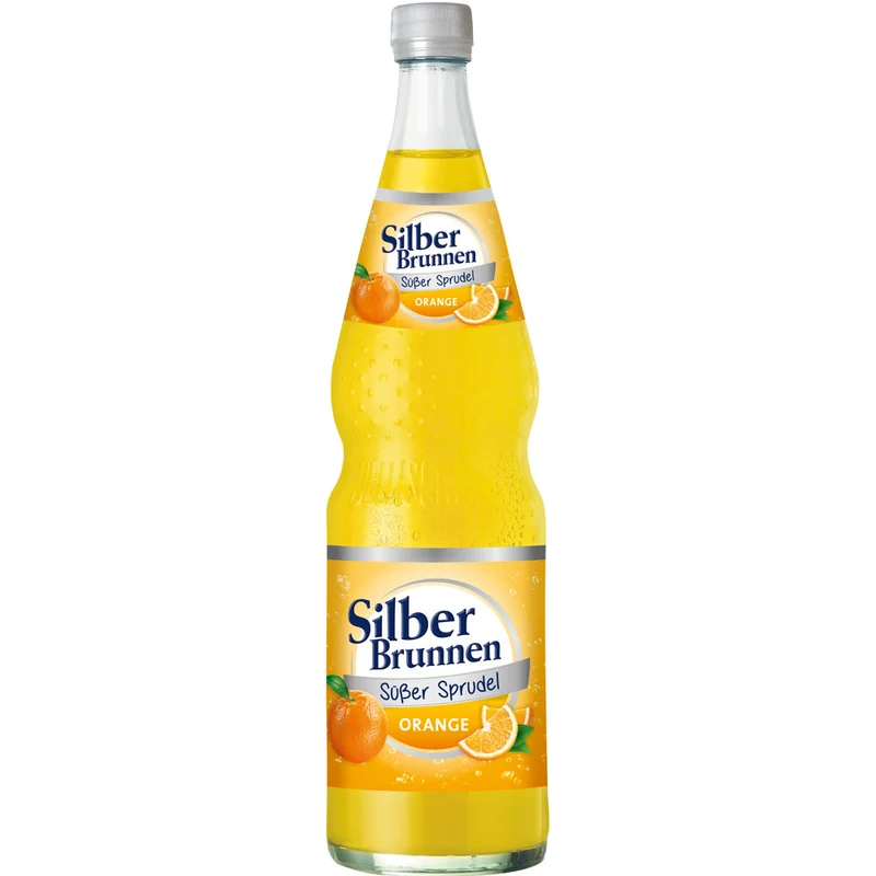 Silberbrunnen Süßer Sprudel Orange 12x 0,7 Liter (MEHRWEG)