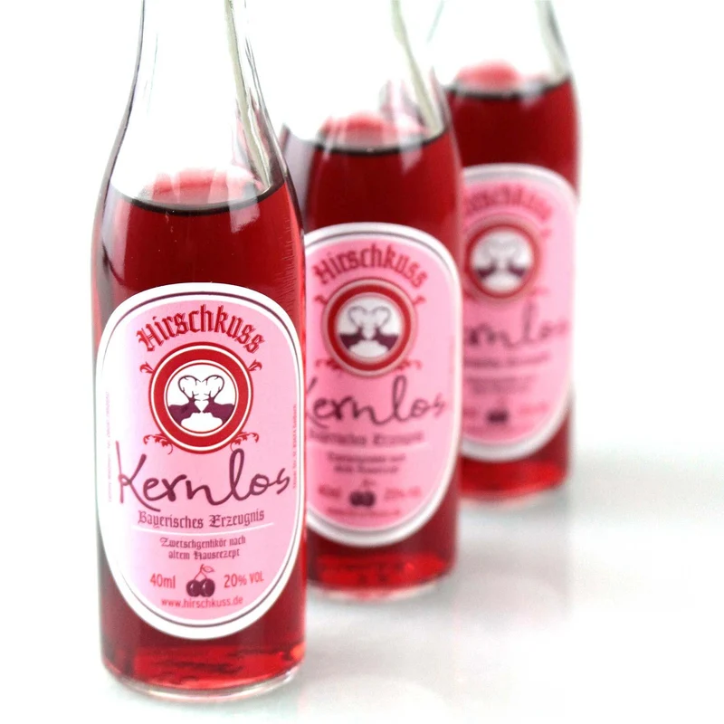 Hirschkuss Mini Zwetschgenlikör "Kernlos" 4cl