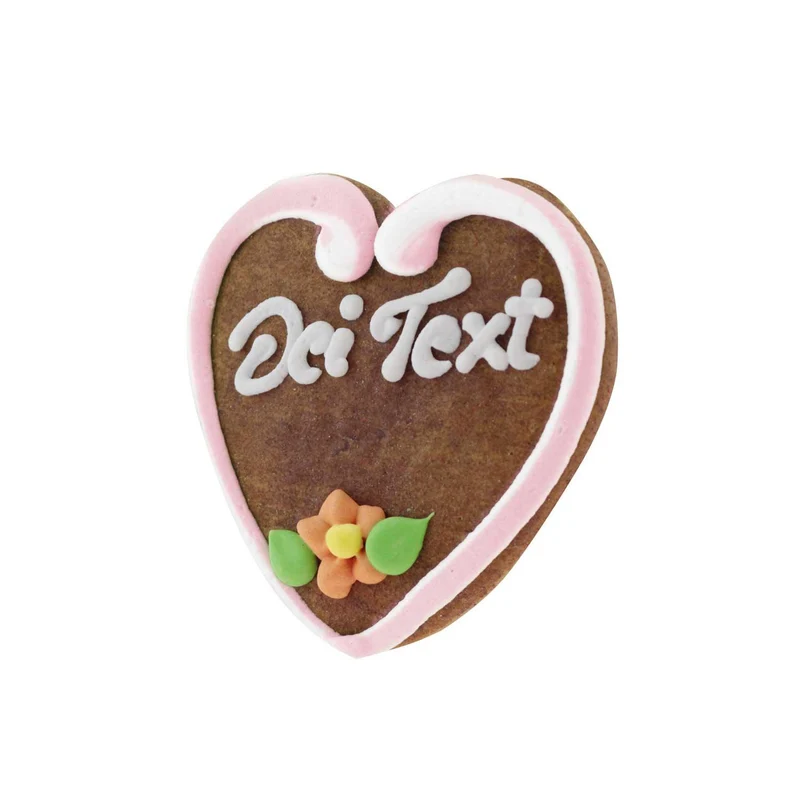 Lebkuchenherz mit Wunschtext