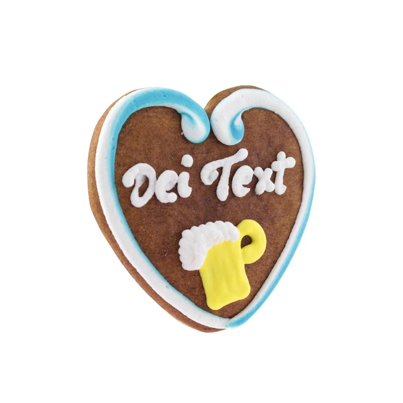 Lebkuchenherz mit Wunschtext