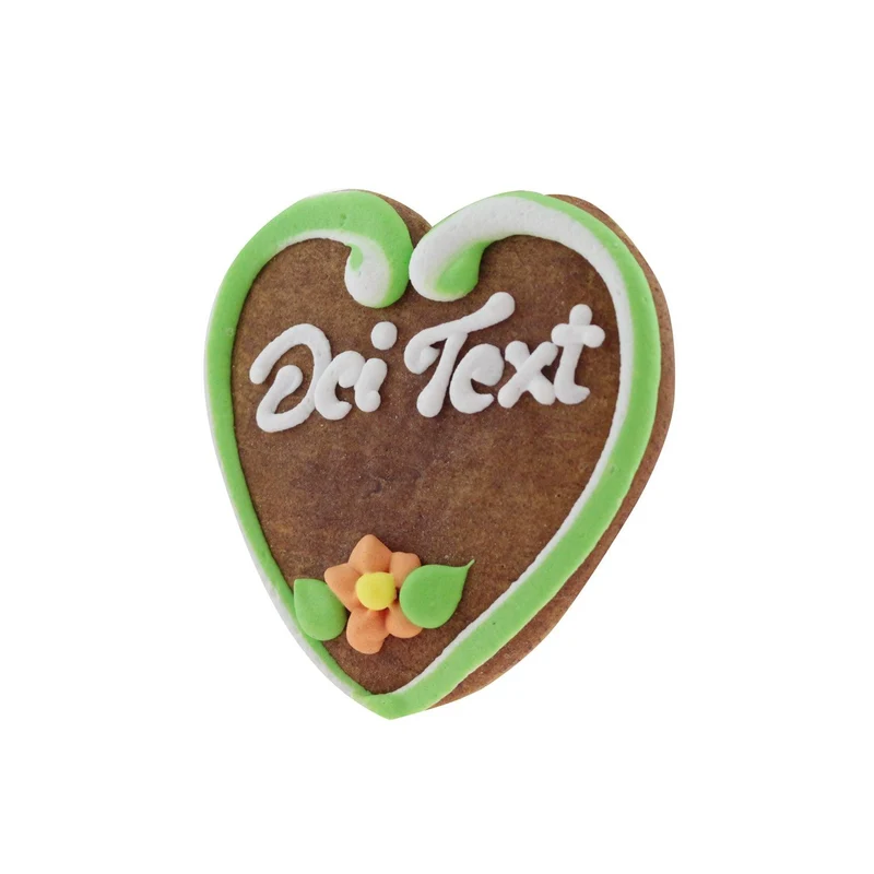Lebkuchenherz mit Wunschtext