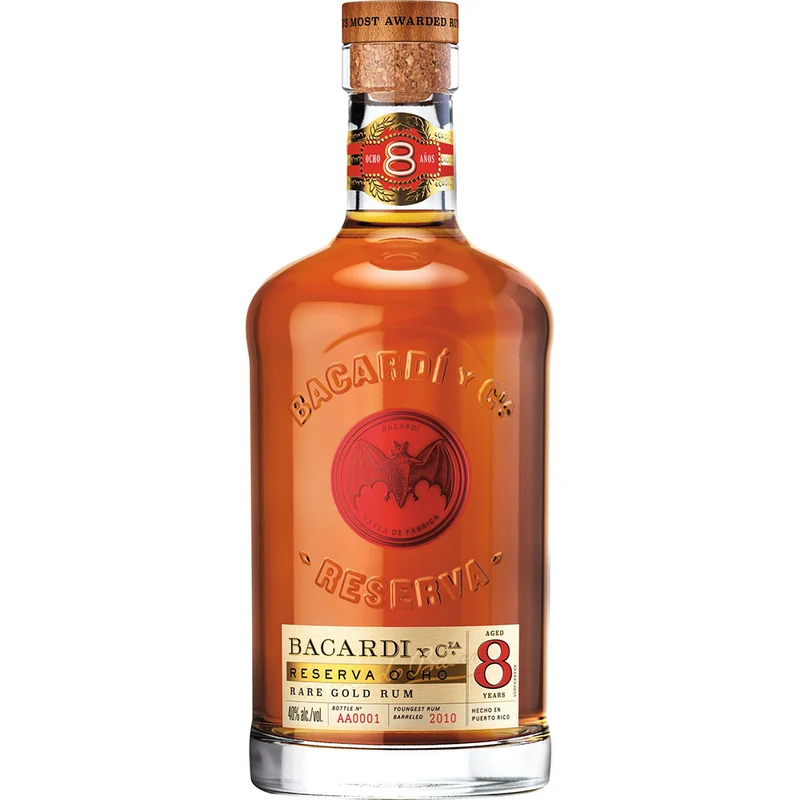 Bacardí Reserva Ocho Rum 8 Jahre 40% 0,7 Liter