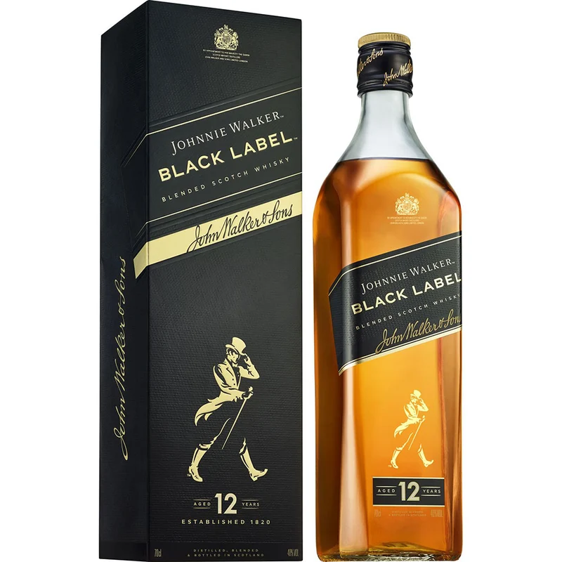 Johnnie Walker Black Label Blended Scotch Whisky 40% 0,7 Liter