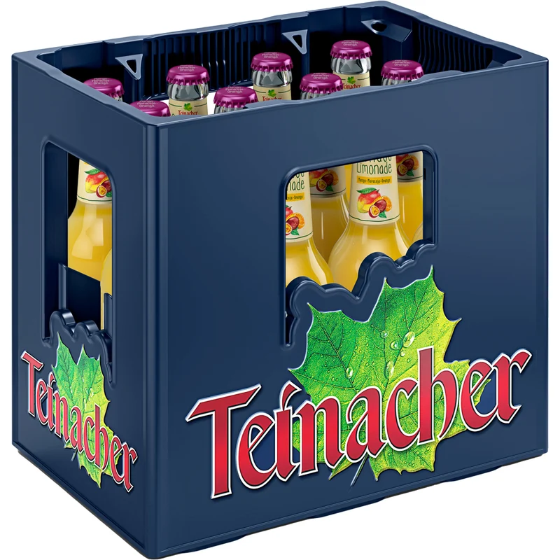Teinacher Genuss-Limo Mango-Maracuja-Orange 12x 0,33 Liter (MEHRWEG)