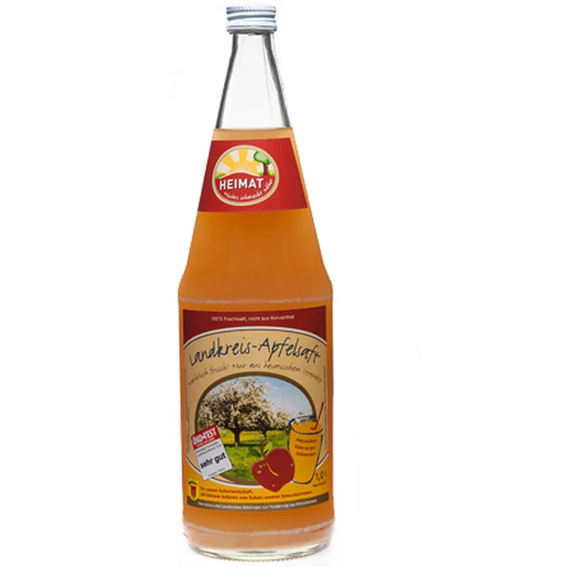 Landkreis Böblingen Apfelsaft naturtrüb 6x 1 Liter (MEHRWEG)