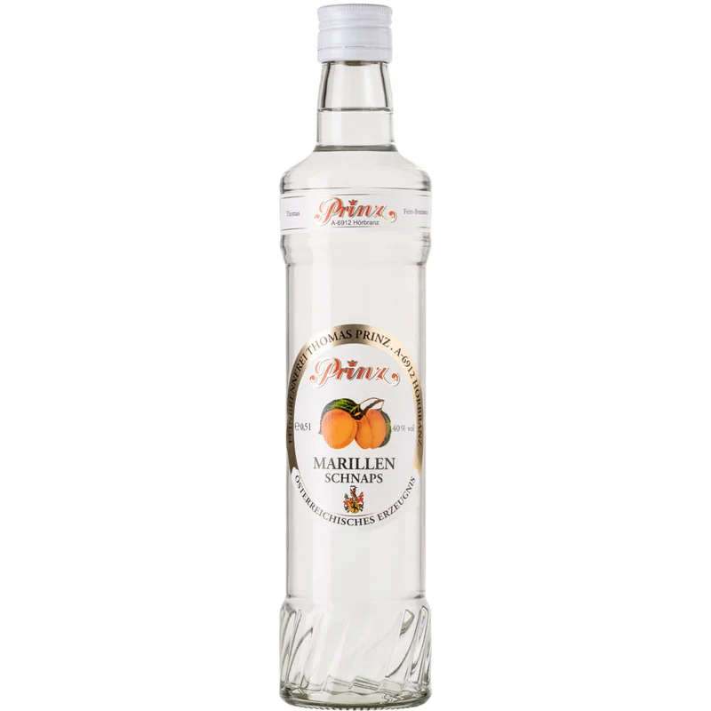 Prinz Marillen Schnaps 40% 0,5 Liter