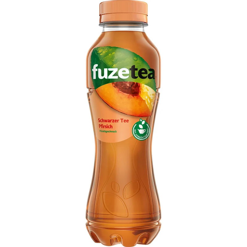 Fuze Tea Schwarzer Tee Pfirsich Eistee PET 12x 0,4 Liter (EINWEG)