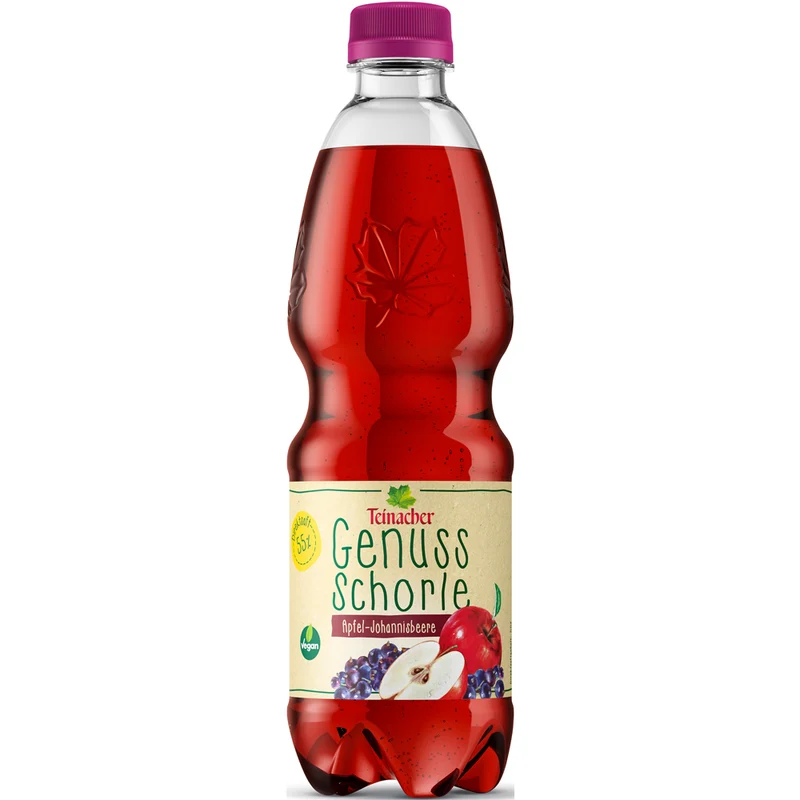 Teinacher Apfel-Johannisbeerschorle PET 20x 0,5 Liter (EINWEG)