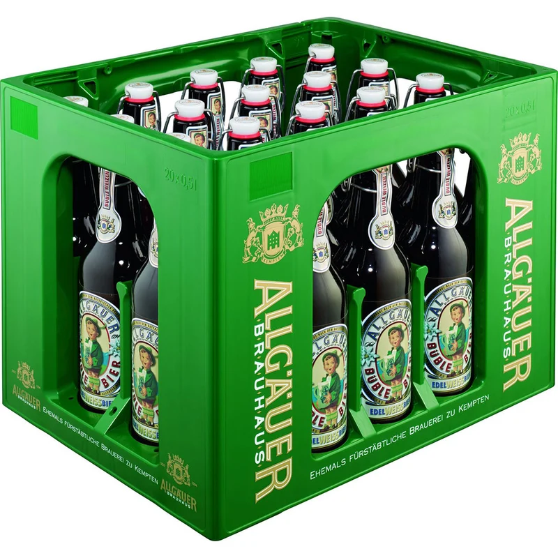 Allgäuer Büble Edelweißbier 20x 0,5 Liter (MEHRWEG)