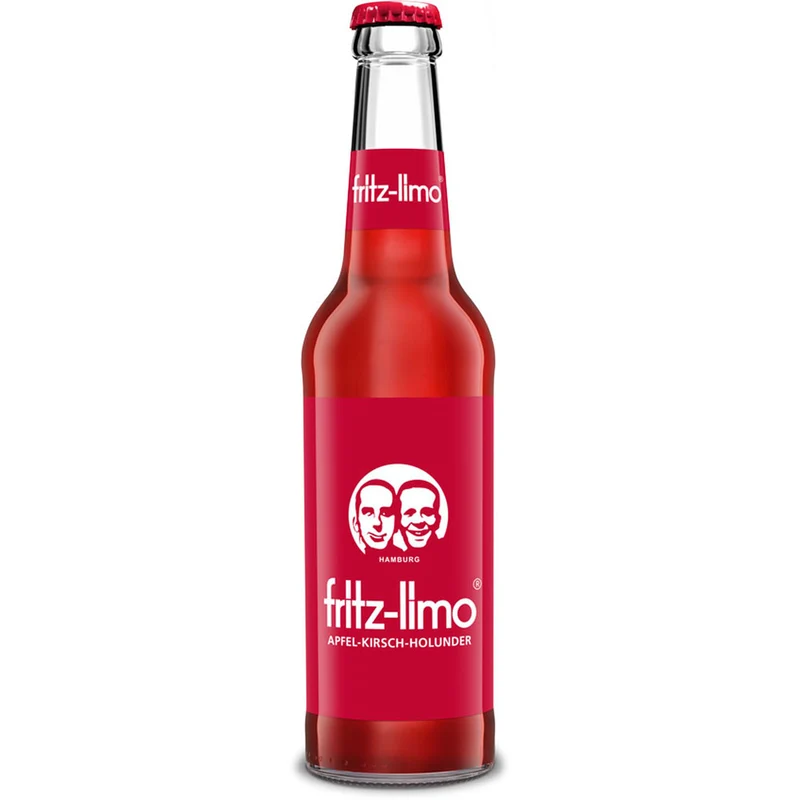 Fritz Limo Apfel-Kirsch-Holunder Limonade 24x 0,33 Liter (MEHRWEG)