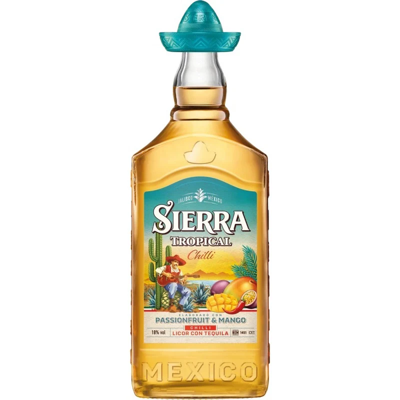 Sierra Tropical Chilli Likör 18% 1 Liter