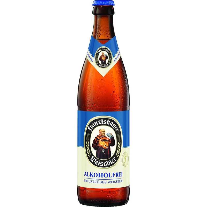 Franziskaner Naturtrübes Weißbier Alkoholfrei 20x 0,5 Liter (MEHRWEG)