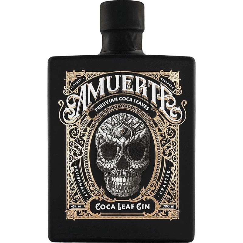 Amuerte Coca Leaf Gin Black Edition 43% 0,7 Liter