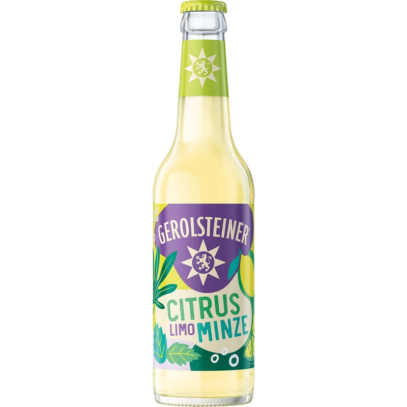 Gerolsteiner Citrus-Minze Limonade 24x 0,33 Liter (MEHRWEG)