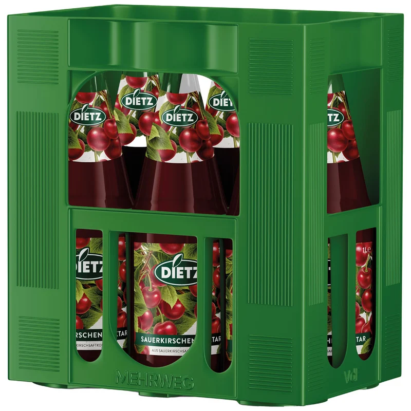 Dietz Sauerkirsch-Nektar 6x 1 Liter (MEHRWEG)