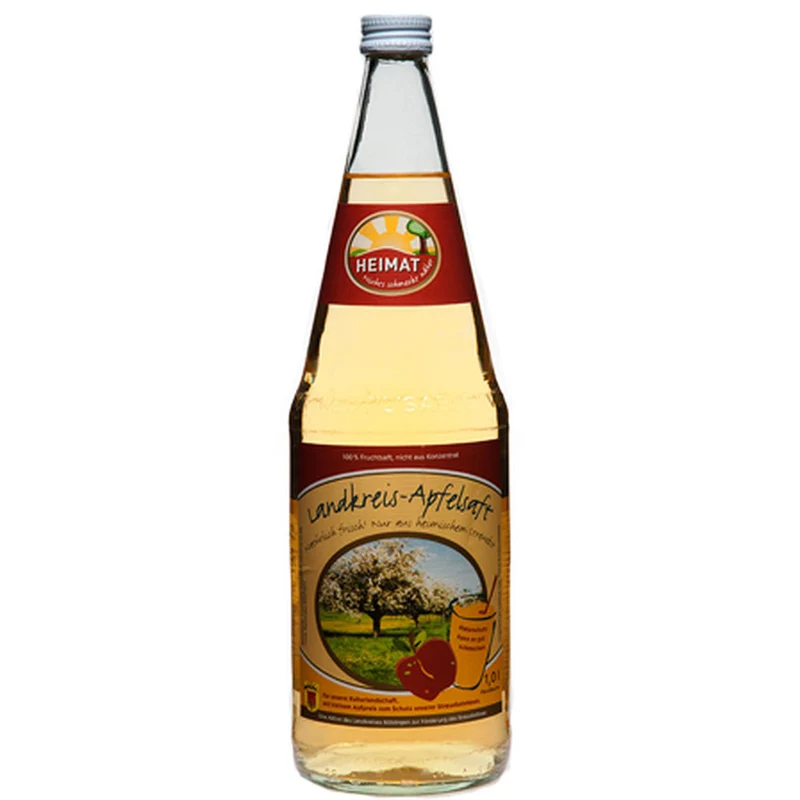 Landkreis Böblingen Apfelsaft klar 6x 1 Liter (MEHRWEG)