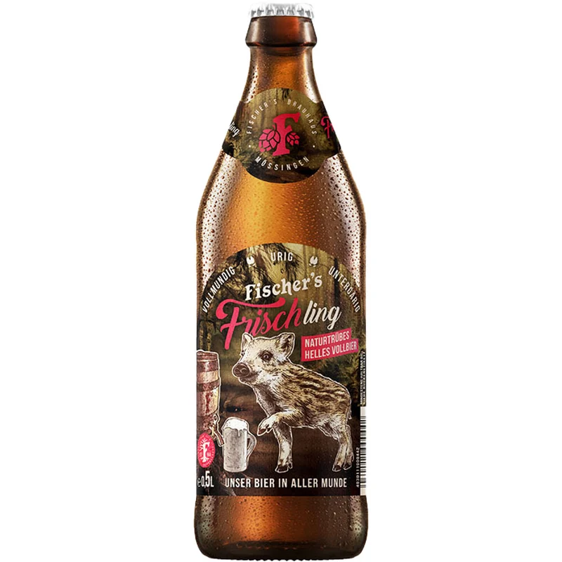 Fischer's Frischling Naturtrübes Vollbier 20x 0,5 Liter (MEHRWEG)