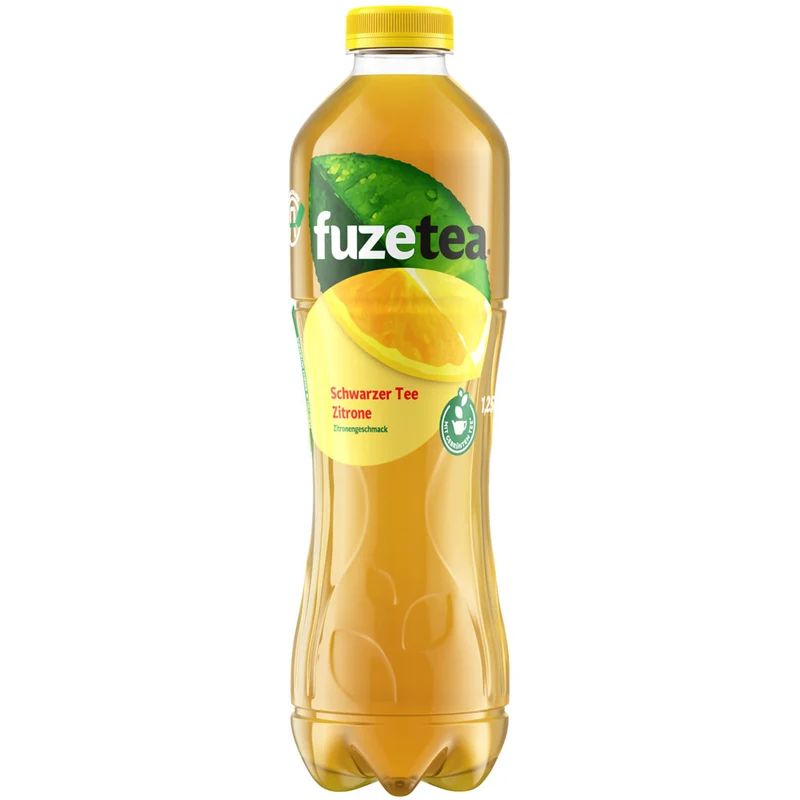 Fuze Tea Schwarzer Tee Zitrone PET 6x 1,25 Liter (EINWEG)