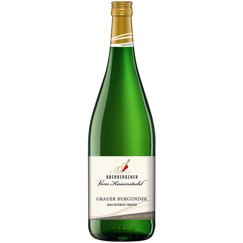 Oberbergener Vom Kaiserstuhl Grauer Burgunder trocken 6x 1 Liter (MEHRWEG)
