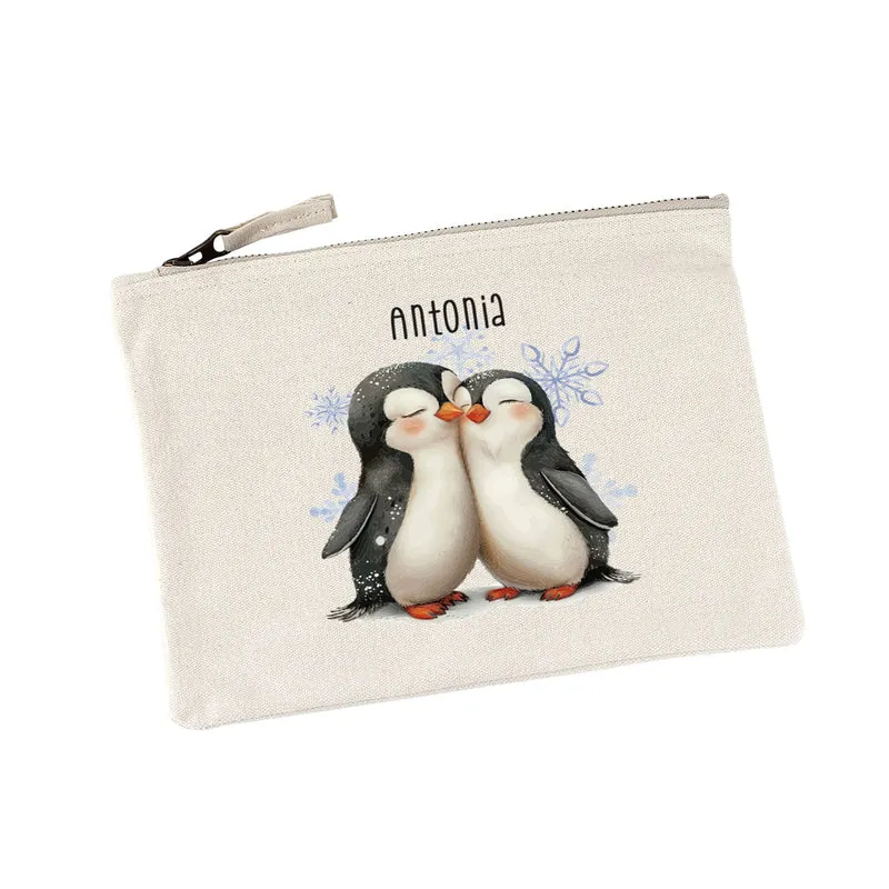 Niedliche Beautycase mit Pinguinmotiv
