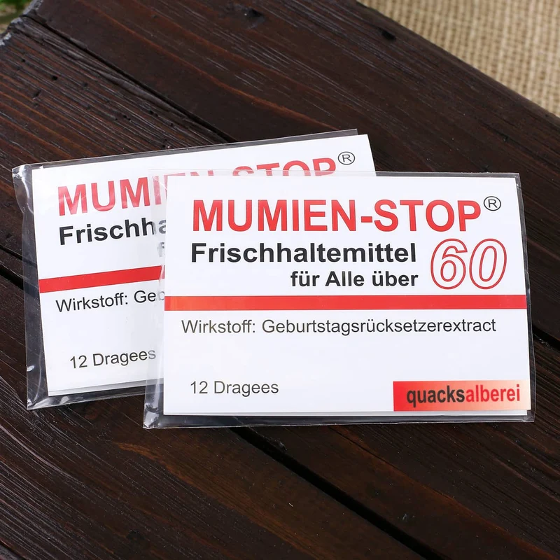 Kaugummi - Mumienstop zum 60. Geburtstag